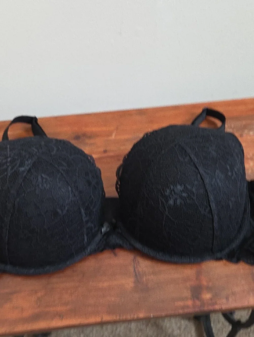 torrid Black Lace Underwire XO Ultra Plunge Push Up Bra